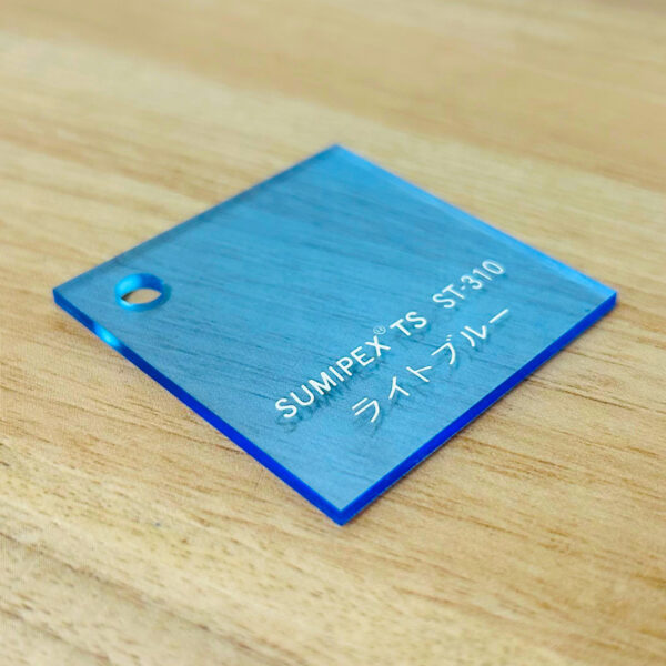 スミペックス TS キャスト板 色透明 5mm厚 1040×2040mm ライトブルー ST-310 2枚入 (商品コード：009565)