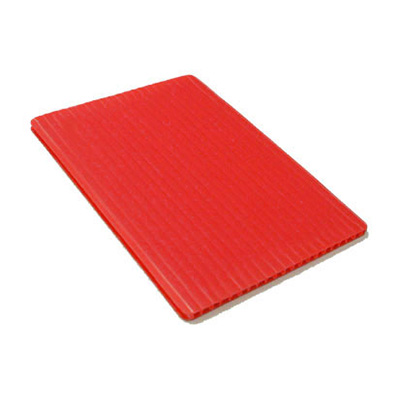 プラダン 910×1820mm 4.0mm厚レッド 11枚入 サンプライ (商品コード：013927)