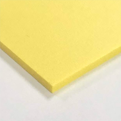 低発泡塩ビ板 KOYO-PVC イエロー 3mm 910×1820 5枚 (商品コード：068238)