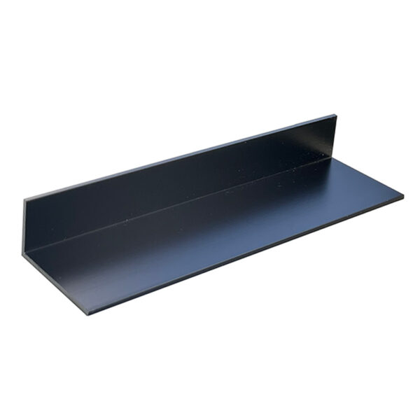 アルミ不等辺アングル アルマイト付 t2×20×40×4m ブラック (商品コード：085100)