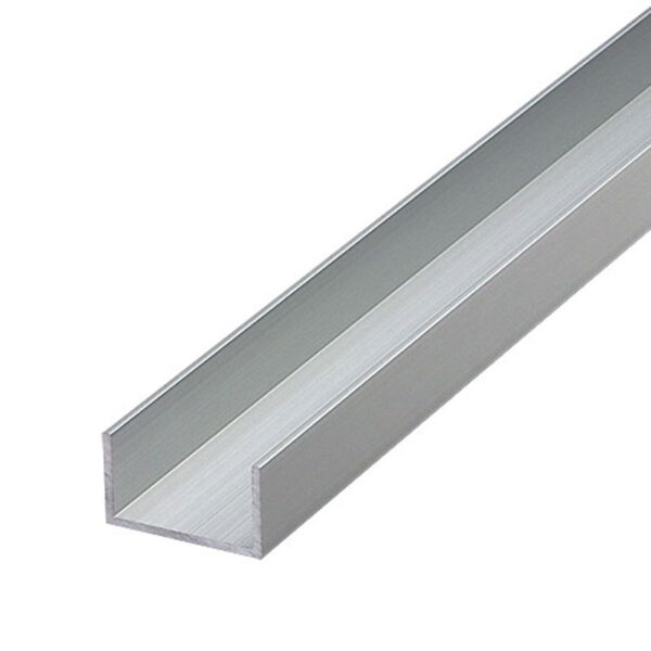 アルミチャンネル アルマイト付 t2×20×20×4m シルバー (商品コード：085313)