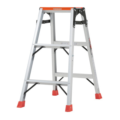 トラスコ TRUSCO 天板乗り防止ペイントはしご兼用脚立脚カバー付 H0.81m PTHK-090 380-6509 (商品コード:157409)