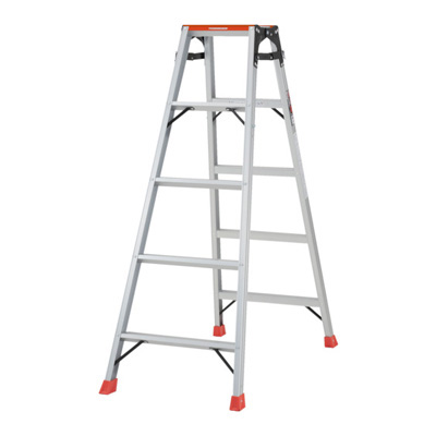 トラスコ TRUSCO 天板乗り防止ペイントはしご兼用脚立 脚カバー付 H1.4m PTHK-150 380-6513 (商品コード:157411)