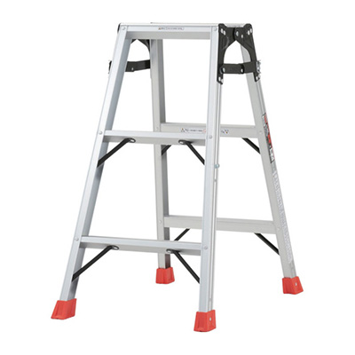 トラスコ TRUSCO はしご兼用脚立 脚カバー付 H0.81m THK-090 512-3666 (商品コード:157419)