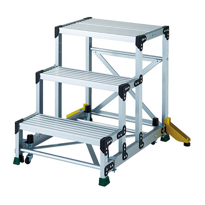 トラスコ TRUSCO アウトリガー付作業用踏台 マグネット保持キャスター TSF-3675-OC 856-3439 (商品コード:157428)