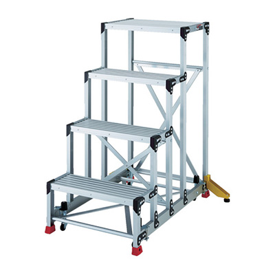 トラスコ TRUSCO アウトリガー付作業用踏台 マグネット保持キャスター TSF-4612-OC 856-3445 (商品コード:157431)