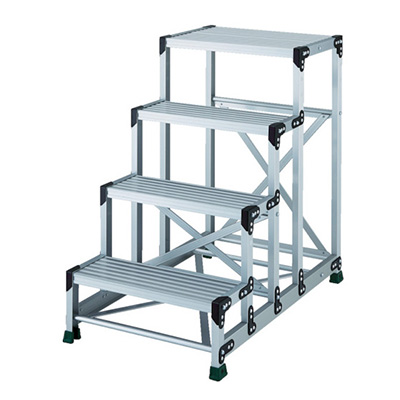 トラスコ TRUSCO 作業用踏台 高強度タイプ・段高250mm H1m TSF-4610 855-7679 (商品コード:157438)