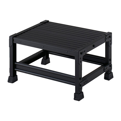 トラスコ TRUSCO 作業用踏台 高強度タイプ・段高300mm 1段ブラック TSF-153-BK 487-9589 (商品コード：157454)
