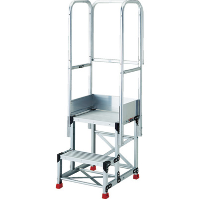 トラスコ TRUSCO 作業用踏台 高強度タイプ・三方手すり付 2段 TSF-256TE1-11H 798-7200 (商品コード：157467)