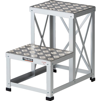 トラスコ TRUSCO ローハイシステムステップ アルミ製足踏台(2段タイプ) LH-2651A 137-2409 (商品コード：157504)