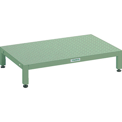 トラスコ TRUSCO 縞鋼板ステップ H0.19～0.22m UFSH-1260S 467-3701 (商品コード：157541)