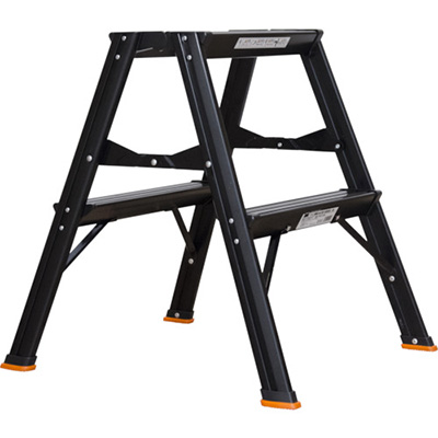 トラスコ TRUSCO 高強度型 アルミ製踏台 2段 ブラック TSAF-2-BK 423-4111 (商品コード：157583)