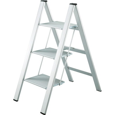 トラスコ TRUSCO 薄型幅広踏台(片側昇降タイプ) 3段 H0.78m HSS3-80 207-4474 (商品コード：157588)