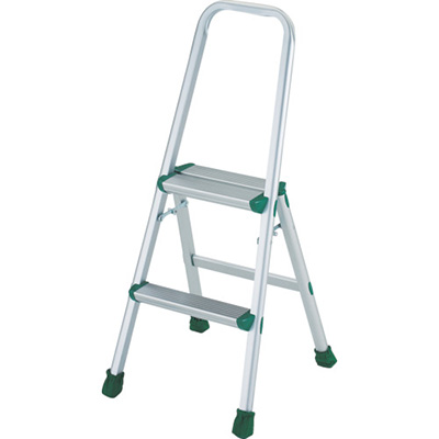 トラスコ TRUSCO アルミ製踏台(軽作業用・上枠・脚カバー付) 2段 TAU-2 253-7516 (商品コード：157595)