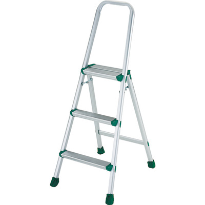 トラスコ TRUSCO アルミ製踏台(軽作業用・上枠・脚カバー付) 3段 TAU-3 253-7524 (商品コード：157596)