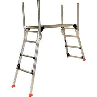 トラスコ TRUSCO 手掛り棒付足場台 脚部伸縮あり TDWG910-TE 161-2118 (商品コード：157597)