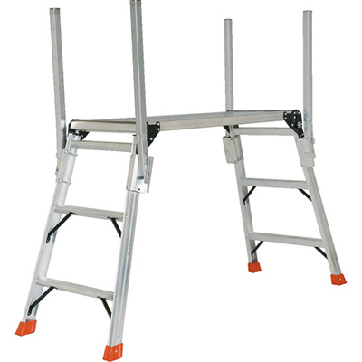 トラスコ TRUSCO 手掛り棒付足場台 脚部伸縮なし TDWT910-TE 161-2119 (商品コード：157598)