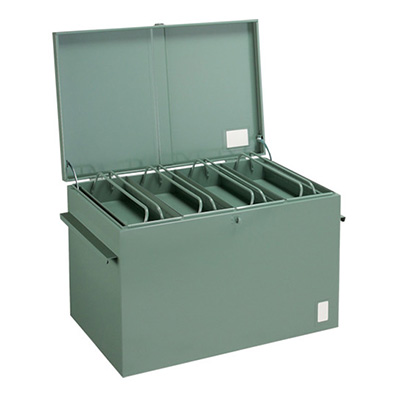 トラスコ TRUSCO 大型車載用ツールボックス 中皿付 グリーン F-960 239-0558 (商品コード：158068)
