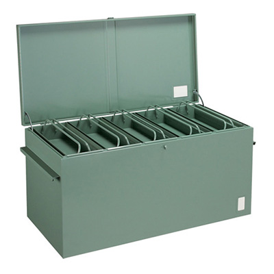 トラスコ TRUSCO 大型車載用ツールボックス 中皿付 グリーン F-1260 239-0566 (商品コード：158069)