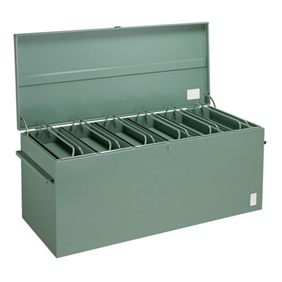 トラスコ TRUSCO 大型車載用ツールボックス 中皿付 グリーン F-1460 239-0574 (商品コード：158070)