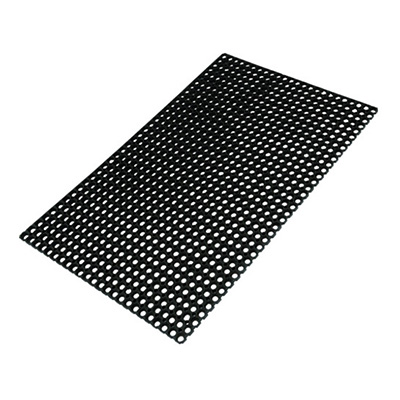 トラスコ TRUSCO 有孔ラバーマット ブラック TTRM-6080 819-5233 (商品コード：158675)