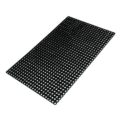 トラスコ TRUSCO 有孔ラバーマット ブラック TTRM-1015 819-5234 (商品コード：158676)