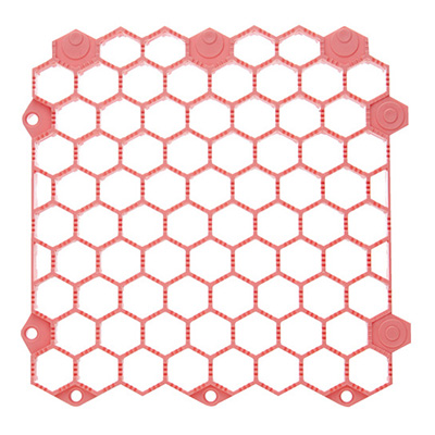 トラスコ TRUSCO 抗菌・防炎ジョイントスノコ 土足用 ピンク TJDDS15-P 207-2733 (商品コード：158715)