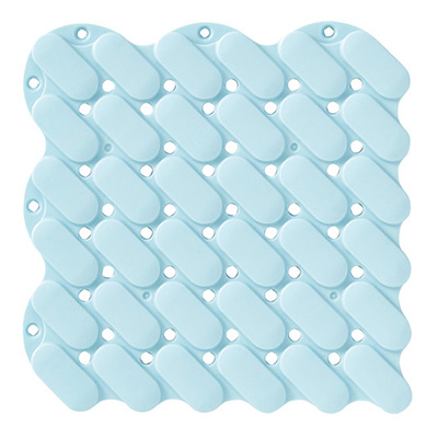 トラスコ TRUSCO 抗菌・防炎ジョイントスノコ 素足用 ブルー TJSS15-BL 207-2734 (商品コード：158719)