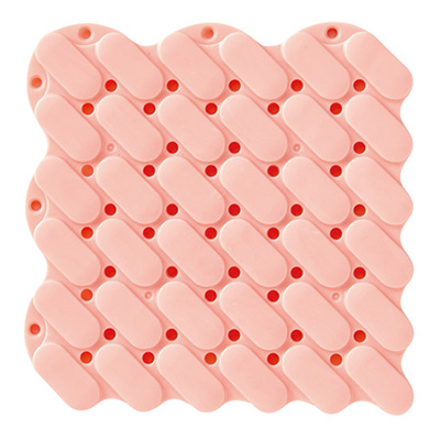 トラスコ TRUSCO 抗菌・防炎ジョイントスノコ 素足用 ピンク TJSS15-P 207-2737 (商品コード：158721)