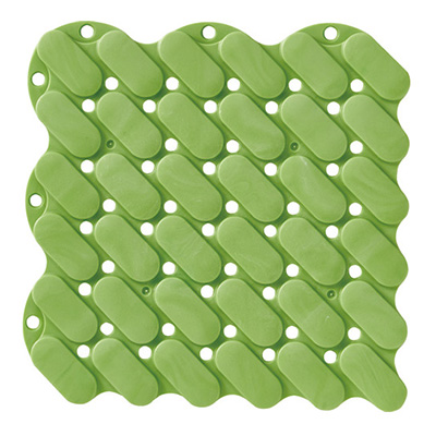 トラスコ TRUSCO 抗菌・防炎ジョイントスノコ 素足用 グリーン TJSS15-GN 207-2735 (商品コード：158722)