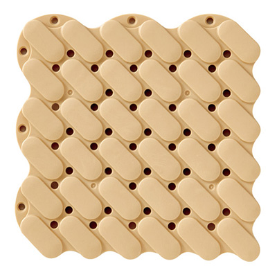 トラスコ TRUSCO 抗菌・防炎ジョイントスノコ 素足用 ベージュ TJSS15-BE 207-8879 (商品コード：158723)