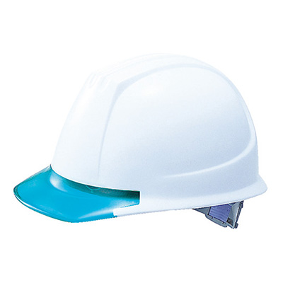 トラスコ TRUSCO ヘルメット 透明バイザータイプ ホワイト DPM-141JW/GN 125-6538 (商品コード：158785)