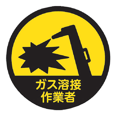 トラスコ TRUSCO ヘルメット用作業管理関係ステッカー ガス溶接作業者 HMST3 256-6750 (商品コード：158805)