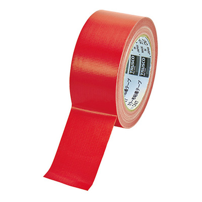 トラスコ TRUSCO カラー布粘着テープ レッド 50mm×25m CNT-5025-R 102-5997 (商品コード：158835)