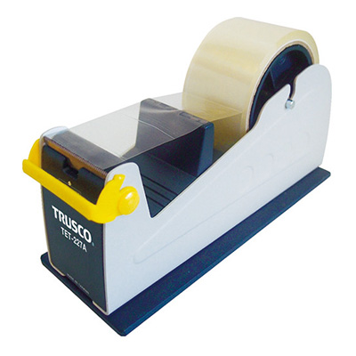トラスコ TRUSCO テープカッター ホワイト/ブルー TET-227A 820-6432 (商品コード：158887)