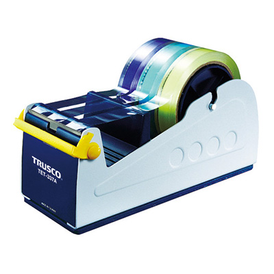 トラスコ TRUSCO 大型テープカッター ホワイト/ブルー TET-337A 820-6434 (商品コード：158889)