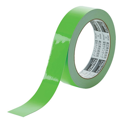 トラスコ TRUSCO 蛍光ラインテープ グリーン 25mm×10m TLK-2510GN 783-1749 (商品コード：159199)