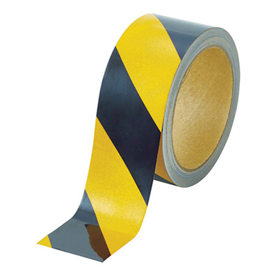 トラスコ TRUSCO 再帰反射テープ イエロー/ブラック 45mm×10m TRFT45-YB 116-2108 (商品コード：159211)