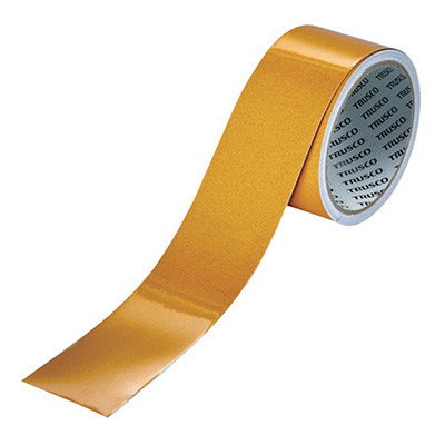 トラスコ TRUSCO 再剥離反射テープ イエロー 50mm×5m TSRFT50-Y 256-4528 (商品コード：159217)