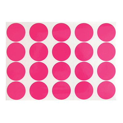 トラスコ TRUSCO 蛍光ドットマークシール ピンク φ50 FRL5020-P 1枚入 207-1912 (商品コード：159239)