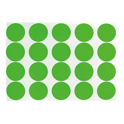 トラスコ TRUSCO 蛍光ドットマークシール グリーン φ50 FRL5020-GN 1枚入 207-1910 (商品コード：159240)