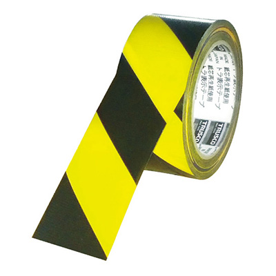 トラスコ TRUSCO トラ表示テープ イエロー/ブラック 50mm×25m TRTR-5025YB 415-4355 (商品コード：159245)