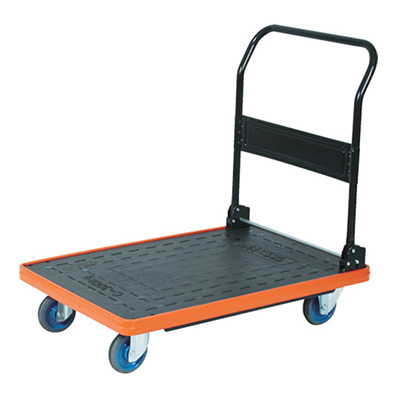 トラスコ TRUSCO MKP樹脂製運搬車 折りたたみハンドル ブラック MKP-301AC 361-6070 (商品コード：159788)