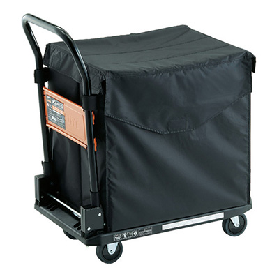 トラスコ TRUSCO 樹脂台車 カルティオ 折畳ハンドル ブラック MPK720BK-CHB 161-4006 (商品コード：159911)