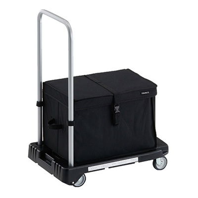 トラスコ TRUSCO 樹脂台車 こまわり君 ブラック MP-6039N2-BK-THB 194-8163 (商品コード：159915)