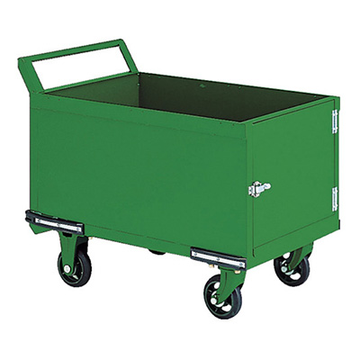 トラスコ TRUSCO 鋼鉄製運搬車 固定ハンドルタイプ 前方トビラ付 OH-24P 239-1597 (商品コード：160123)