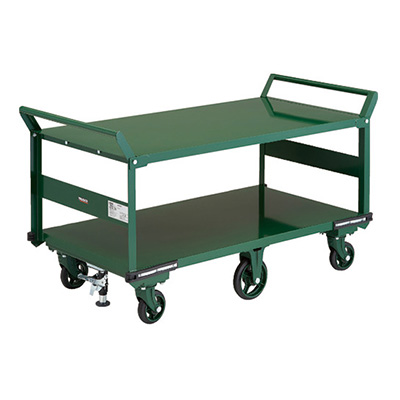 トラスコ TRUSCO 鋼鉄製運搬車 大型6輪両袖2段タイプ OH-1L2W-6S 149-5945 (商品コード：160132)
