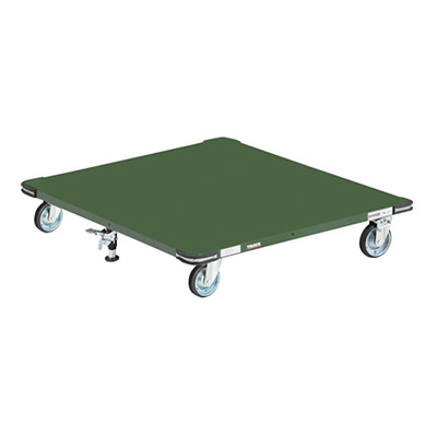 トラスコ TRUSCO 鋼鉄製平台車 ロックストッパー付 PHT-1111H-150SS 386-8743 (商品コード：160161)