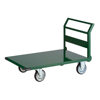トラスコ TRUSCO 鋼鉄製運搬車 固定ハンドルタイプ SH-1NE-GN 464-7858 (商品コード：160180)