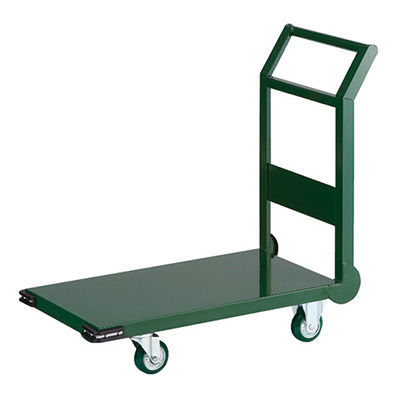 トラスコ TRUSCO 鋼鉄製運搬車 固定ハンドルタイプ SH3NU-GN 767-9491 (商品コード：160187)
